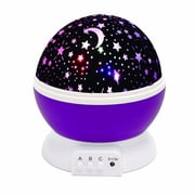 Star Projector Lamp Night Light 360 Degree Romantic Room Rotating Cosmos Star Projuctor,Christmas Decorations Light Lamp Starry Moon Sky Night Projector Kid Bedroom Lamp