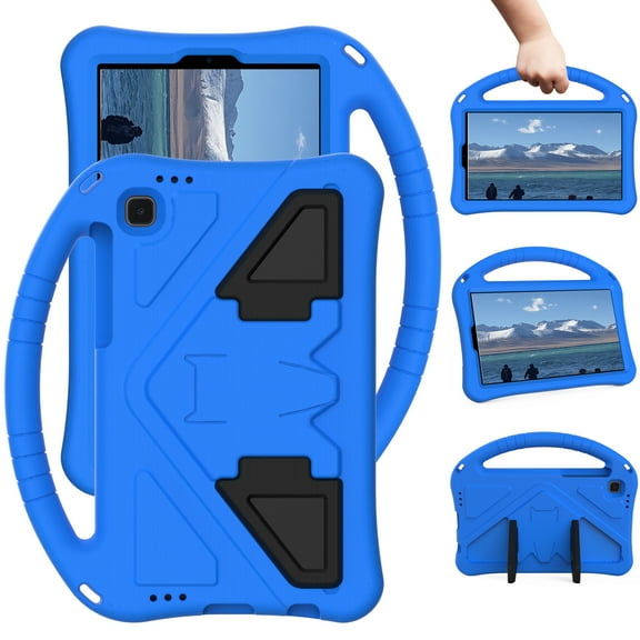 Aminegg Kids Case for Samsung Galaxy Tab A7 Lite 8.7" Tablet, Kid-Safe Shock Proof Light EVA Foam Cover Rugged Protective Handle Stand Heavy Duty Case for Galaxy A7 Lite 2021 SM-T220/T225 Blue