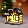 thumbnail image 1 of teapwant Christmas Village Sets Christmas Decoration LED Lighted Christmas Village H0uses Christmas Winter Collectible Buildings Decorative Tabletop Decoration Xmas Holiday Ho, 1 of 9