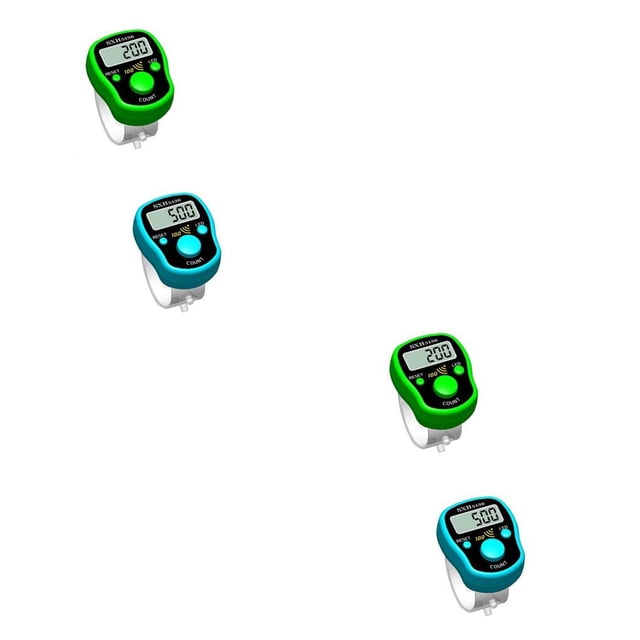 bedienty Finger Counter Handheld Tally Counters with Sensitive Buttons Finger Ring Golf Digit Stitch Marker Save Power Type 1 2Set
