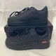 thumbnail image 2 of Ni&ke Air Force 1 Low Supreme Shoes CU9225 001 Triple Black Sz 12.5, 2 of 6