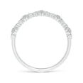 thumbnail image 2 of ANGARA Natural Vintage Inspired Bezel & Diamond Wedding Band in 14K White Gold for Women (Size-1.5mm| Color-K| Clarity-I3) | Anniversary, Jewelry Gift for Women | Natural Diamond Ring, 2 of 9
