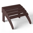thumbnail image 4 of WestinTrends Malibu Outdoor Adirondack Style Ottoman, Dark Brown, 4 of 14