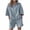 Light Blue, variant on UPPADA Short Sets Women 2 Piece Outfits Zipper V Neck Short Sleeve Shirts and Shorts Sets Summer Going Out Sets Casual Pullover Tops Sets Gray,L