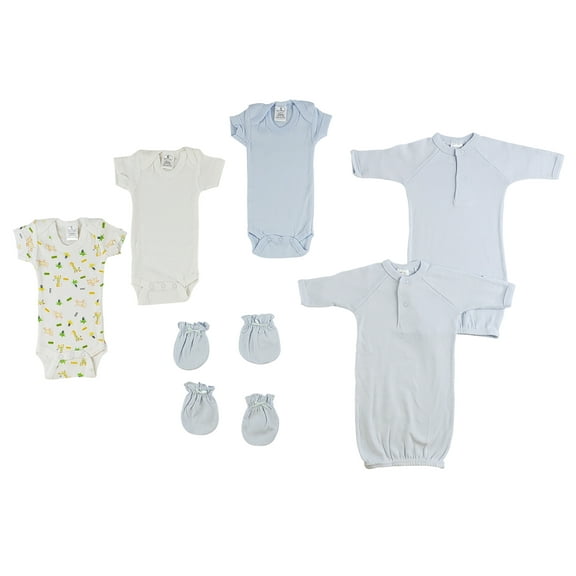 Preemie Boys Onezies, Gowns and MIttens