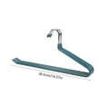 thumbnail image 3 of Sulaicai Pants Hangers Non Slip - 14'' Open Ended Pants and Jean Hangers for Closet - Space Saving Clothes Hanger - Strong, Durable, Metal Pant Hangers, 1Pcs (Green), 3 of 7