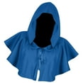 thumbnail image 2 of Capa con capucha Zulema Halloween Medieval Cosplay Azul, 2 of 8