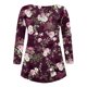 thumbnail image 4 of Camiseta de Gran tamaño para mujer Odeerbi manga larga informal con botones abiertos cuello redondo Ajuste holgado, 4 of 5