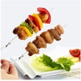 thumbnail image 2 of 50 Pcs Brochettes Réutilisables en Acier Inoxydable pour Barbecue, Outils de Camping en Plein Air, Pique-Nique, Cuisson, 2 of 7