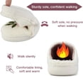 thumbnail image 2 of BERANMEY Cute Flower Print Slippers for Women Soft Plush Comfy Warm Slip-On Couple Womens Slippers Indoor Fluffy House Slippers for Womens Non-slip Fuzzy Flat Slides, 2 of 8
