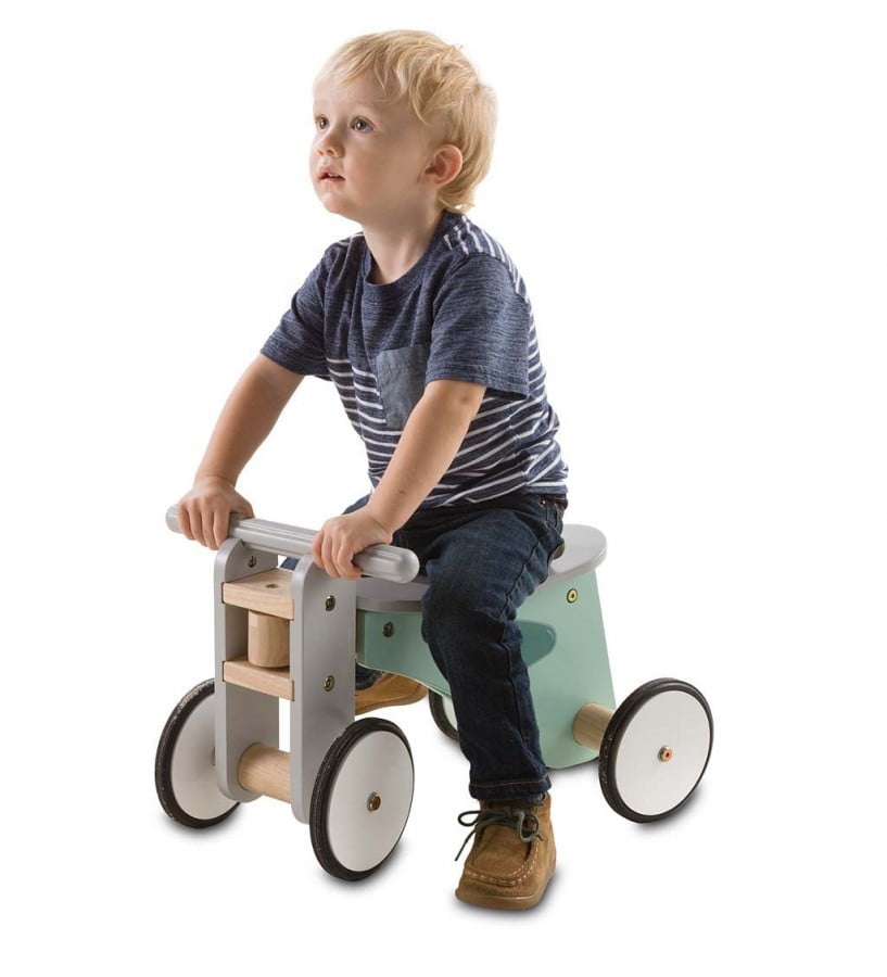 wooden baby scooter