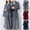 Grey, variant on Matching Couples Pajamas Unisex Lightweight Lovers Robes Soft Warm Waffle Knit Solid Color Bathrobe Sleepwear Long Sleeve Loungewear with Pockets