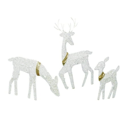 

Beautiful Ornament Of Glittered Yards Decoration Fawn Christmas Outdoor Christmas Outdoor Lighted Set 3 Winter Doe White And Decoration For Front Fawn Christmas My Second Christmas Ornament