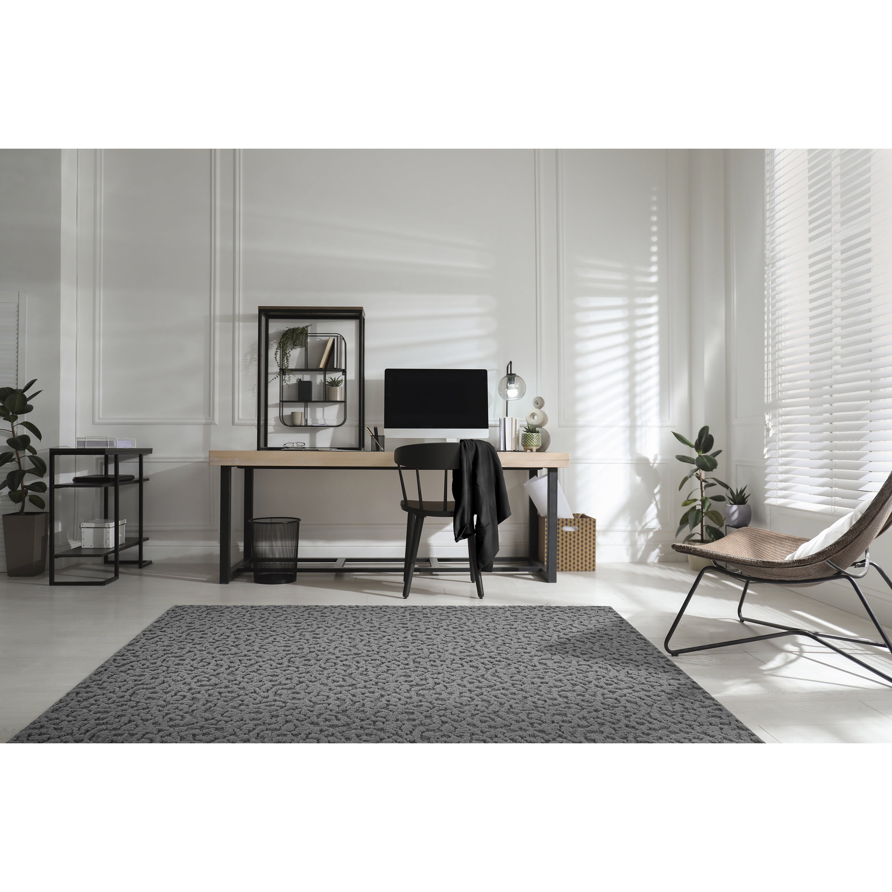 Garland Rug Ivy Cinder Gray Indoor Area Rug, 8' x 10'
