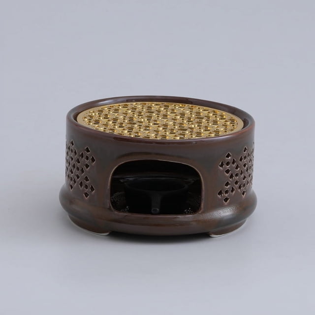 Tetera de estilo japonés con aislamiento térmico para el hogar, tetera con forma de flor, horno hueco, temperatura de color variable, estufa de té, velas, restaurante, hotel