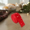thumbnail image 6 of Btomtd 78.74"x0.98" Festive Christmas Tree Ribbon for Ornaments and Decorative Accents Red Holiday Ribbon Suitable for Gift Bows and Party Ambiance Supplies, Red, 6 of 6