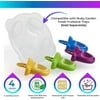 Replacement Handle For Nuby Garden Fresh Fruitsicle Makes Fresh Puree Popsicle Molds With These Baby Friendly Popsicle Holders Designed To Be Easy To Hold & Catch Messy Drippings 4 Pack