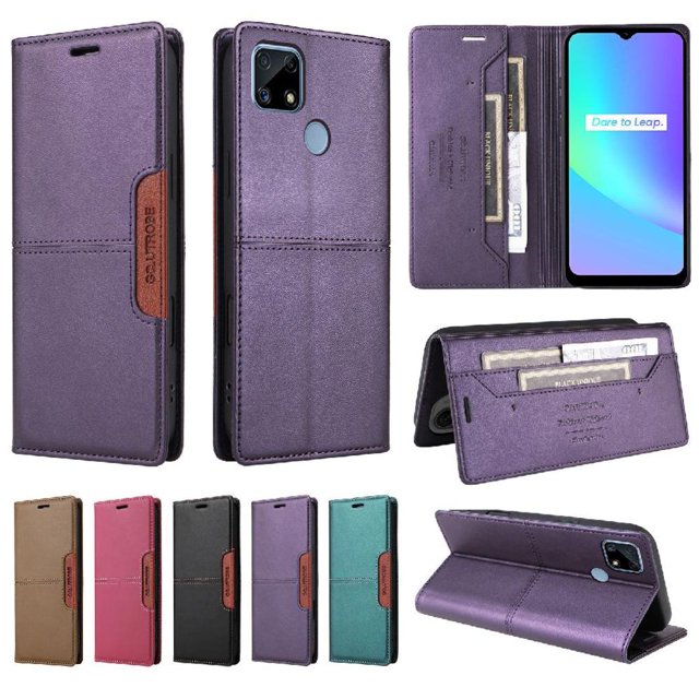 Case for FOXDOCK Realme C25 RFID Blocking Wallet Flip Cover Shockproof