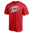 thumbnail image 2 of Men's Red Carolina Hurricanes Snow Logo T-Shirt, 2 of 3