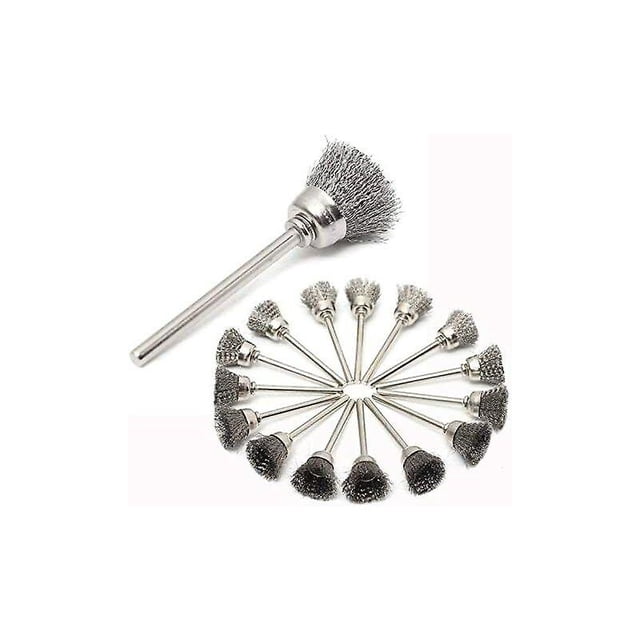 Juego de 45 Uds. De cepillos de taladro de alambre de acero inoxidable, cepillos Dremel, accesorios de herramientas rotativas para limpieza y pulido