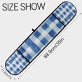 thumbnail image 3 of Yayeee Double Oven Mitt Kitchen Heat Resistant Baking 35" x7" Quilted Glove, Blue Plain, 3 of 6