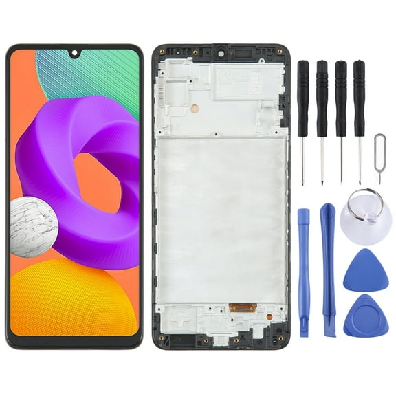 For Samsung Galaxy M22 SM-M225 OLED LCD Screen Digitizer Full Assembly with Frame