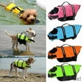 thumbnail image 3 of Adjustable Reflective Dog Life Vest, Summer Pet Swim Aid Safety Jacket For Small Dogs Like Chihuahua, Yorkie, Pug, French Bulldog,L- 10-15kg,Blue Dot,Animal, 3 of 7