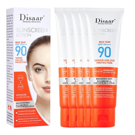 JT Beauty Store Whitening Sunscreen Waterproof Sweat Refreshing Non-greasy Sunscreen 5pcs Sunscreens Personal Care Clearance D