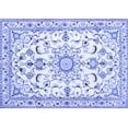 thumbnail image 1 of Ahgly Company Indoor Rectangle Persian Blue Traditional Area Rugs, 5' x 7', 1 of 4