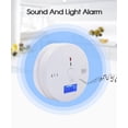 thumbnail image 3 of Detector de humo y monóxido de carbono, alimentado por batería, alarma combinada de humo y CO, alerta de voz, 3 of 5