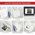 Pen+Gear White & Dark Fabric Transfer Paper, Inkjet Printable, 8.5 x 11