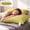 Yellow, variant on ChicYu Gusseted Quilted Low Profile Pillow, Soft Cotton Fill Bed Pillow, Hypoallergenic Support Pillow for Side & Back Sleepers, Almohada de Perfil Bajo, Oreiller Bas Profilé