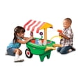 thumbnail image 6 of Little Tikes 2-in-1 Garden Cart & Wheelbarrow Play Gardening Toy with 10 Pieces and Sprinkler for Indoor Outdoor Preschool Pretend Play for Kids Toddlers Girls Boys Ages 2 3 4+, 6 of 7