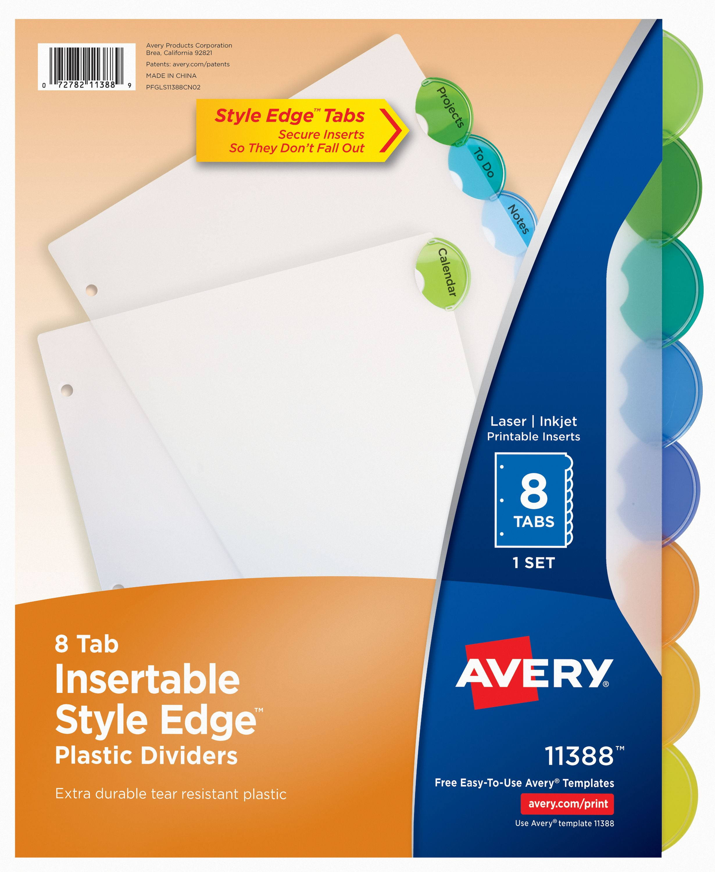 avery 15 tab dividers template definition