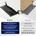 thumbnail image 6 of VIVO Extra Sturdy Clamp-on Computer Keyboard and Mouse Under Desk Slider Tray, 6 of 8