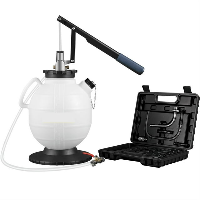 Transmission Fluid Pump ATF Fluid Transfer Filler 7.5L with Control Valve & 15 Common Adapters Kit for Oil Replacement ,Simple to Hookup