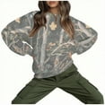 thumbnail image 3 of CLOISE Sweatshirt Womens Plus Size Lightweight Crew Neck Tops Camouflage Long Sleeve Pullover Oversized Winter Clothes, 3 of 8