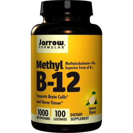 Jarrow Formulas Methylcobalamin (Methyl B12), Supports Brain Cells and Nerve Tissue, 1000 mcg, 100