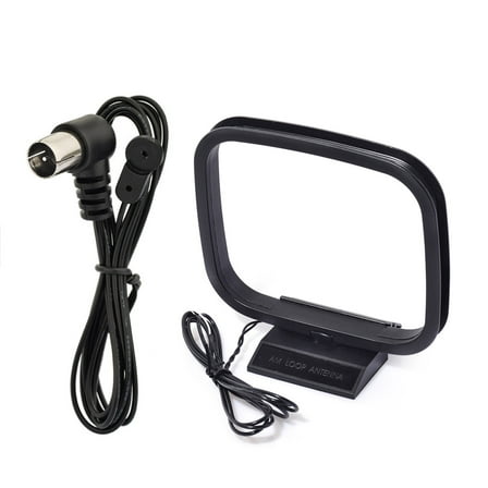 Eightwood 75 Ohm FM Antenna FM Antenna and AM Loop Antenna for Indoor HD Radio FM Radio Bluetooth Home Stereo Receiver Pioneer Onkyo Yamaha Marantz  AV Audio Video Home Theater Receiver Power