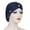 Navy, variant on Baseball Caps Women Cross Forehead Small Daisy Beaded Turban Hat Night Hat Chemotherapy Hat Baotou Hat Navy