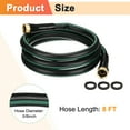 thumbnail image 3 of Uxcell Garden Hose 5/8 Inch x 8 FT, Flexibleer Hose, Hose with Double Female Fittings, 3 of 7