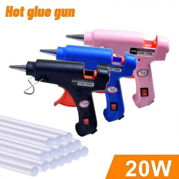 20W Hot Glue Gun with 30 Glue Sticks Kit, Hot Melt Glue Gun for School Crafts DIY Arts Quick Home Repairs