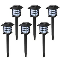 Ktaxon 6pcs Solar Pathway Lights Outdoor, Solar Outdoor Garden Lights Led Light