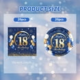 thumbnail image 2 of 40PCS 18th Decoration Blue & Gold Navy Blue & Gold Birthday Tableware Set - Happy 18th Plates & Napkins, 2 of 6