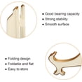 thumbnail image 4 of PATIKIL 5" Acrylic Decorative Plate Stand Holder, 2 Pack Table Use Foldable Picture Easel Frame Holder for Displaying Photos, Card, Canvases, White Gold, 4 of 6