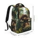 thumbnail image 2 of Disketp Jungle Hat Bear Mochila Estampada para Hombre y Mujer – Mochila Ligera Clásica con Múltiples Bolsillos para Universidad, Trabajo y Viajes-One Size, 2 of 5