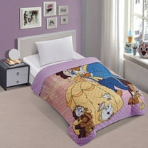 Beauty and The Beast Princess Belle Twin/Full Quilted Bedspread