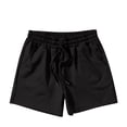 thumbnail image 4 of DDAPJ pyju Running Shorts for Men 3 inch Inseam Athletic Shorts Stretch Gym Workout Shorts Lightweight Drawstring Lounge Sweat Shorts with Pockets Black S, 4 of 5