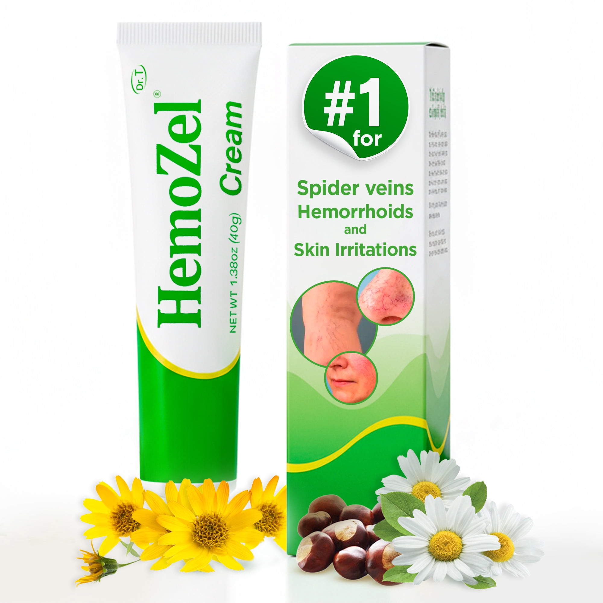 Dr. T HemoZel Cream – Targets Visible Veins, Skin Irritation, Rashes, Bruises & Dryness – Lightweight, Fast-Absorbing & Non-Greasy Formula – Soothes & Moisturizes – 1.38 oz (1 Pack)