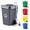 Gray, variant on 2026 New Creative Trash Bin Ceramic Mug with Lid & Spoon - 400ml Funny Recycling Bin Coffee Mug, Novelty Trash Can Shaped Mug for Coffee Milk, Storage for Pencils & Pens, Funny Gag Gift (Blue)